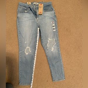 Levi Brand High Rise Skinny Ankle Jeans 14/W32 New with Tags